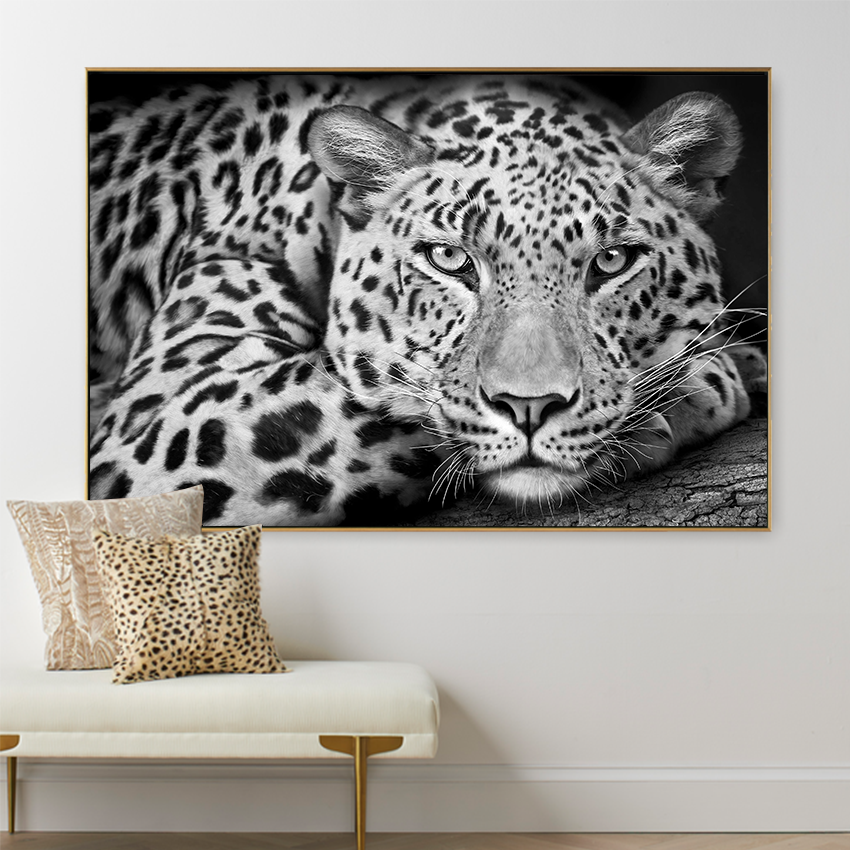 Leopard Black and White | MUR Gallery